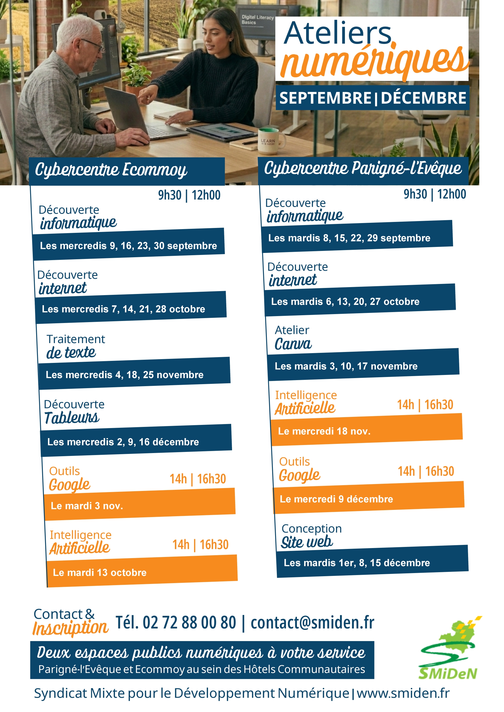 Affiche dates ateliers SMIDEN