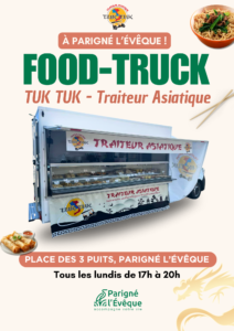 Food truck asiatique Tuk Tuk à Parigné l'Evêque