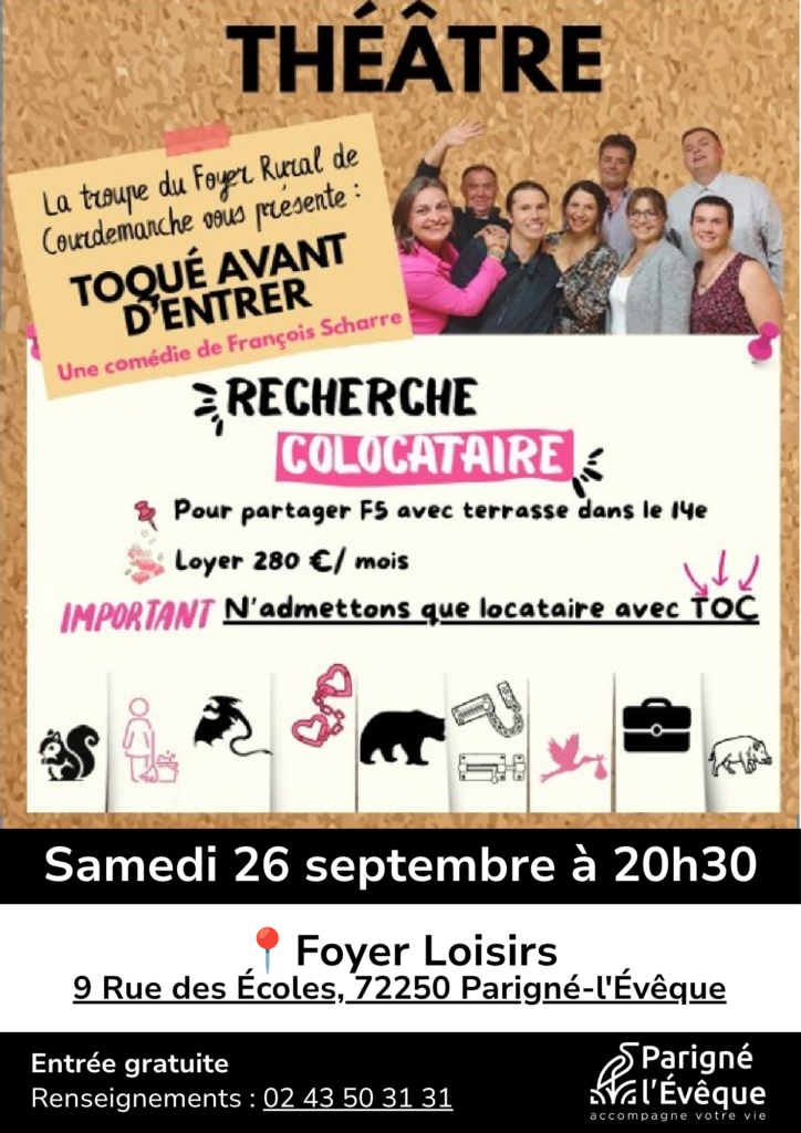 Affiche du spectacle "Toqué avant d'entrer"