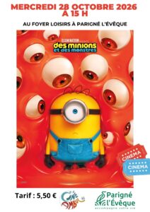 affiche cineambul - Des Minions et des monstres pour le 28 octobre 2026